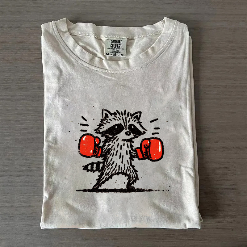 Funny Raccoon Boxer T-shirt