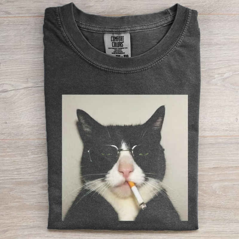 Funny Cat Meme Graphic T-Shirt