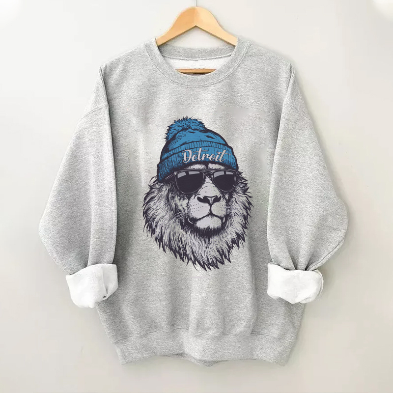 Comfort Colors Detroit Football Mascot Sweatshirt