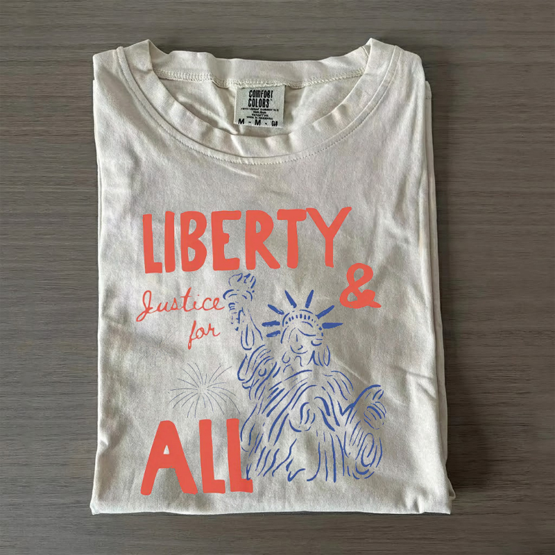 Liberty and Justice for All 4th of July T-Shirt