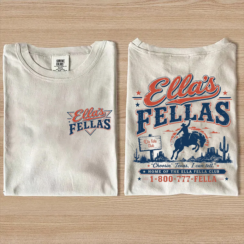 Ellas Fellas Club Western Country Concert T-Shirt
