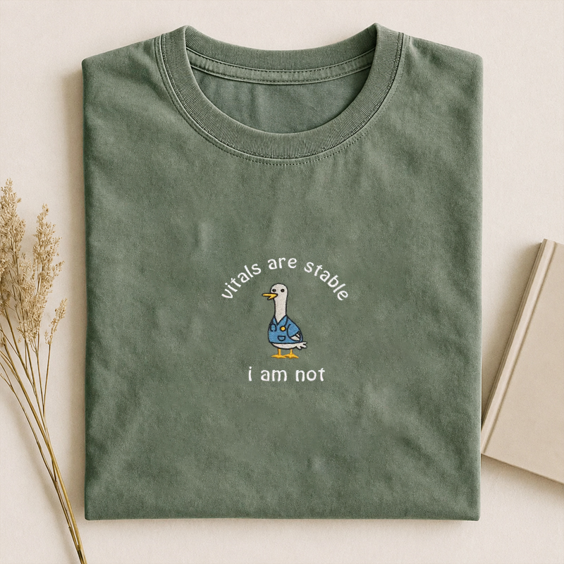 Funny Doctor Nurse Silly goose Vitals Are Stable I Am Not T-Shirt