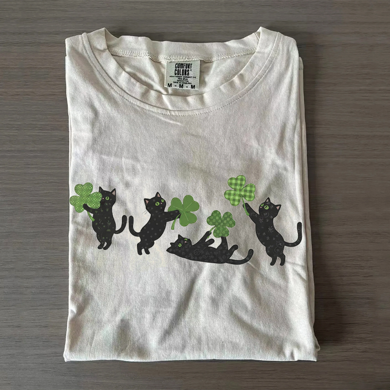 St Patricks Day Cat Lover T-Shirt