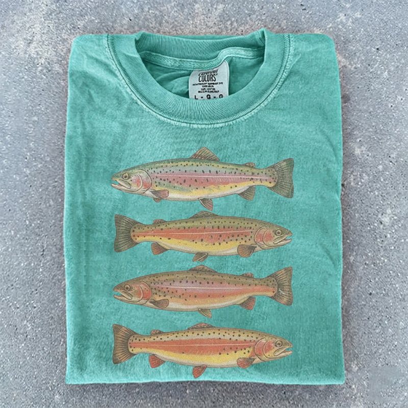 Vintage Trout Fish T-Shirt