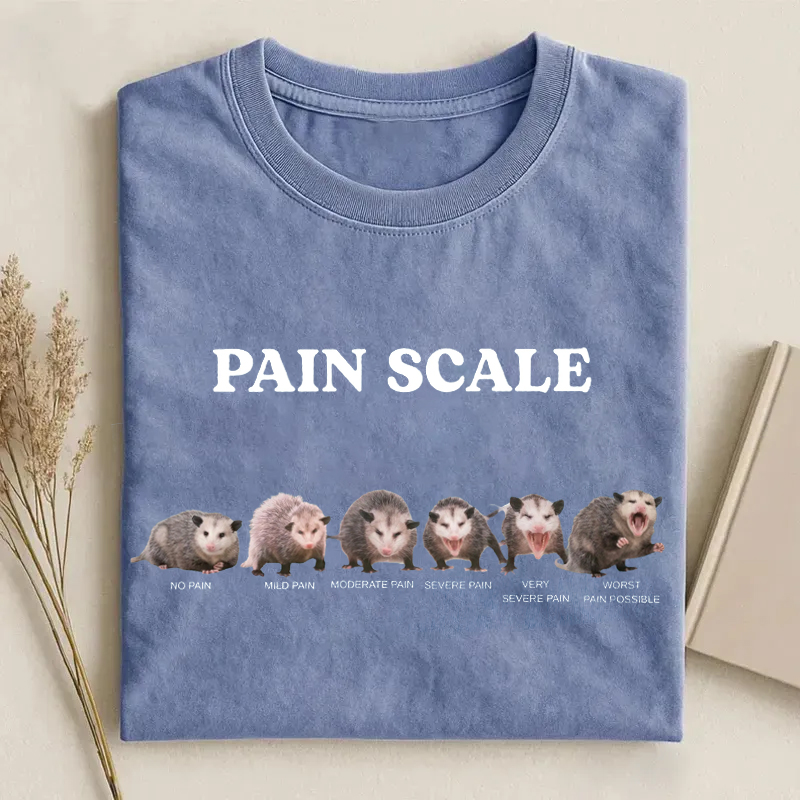 Possum Pain Scale Funny Nurse T-Shirt