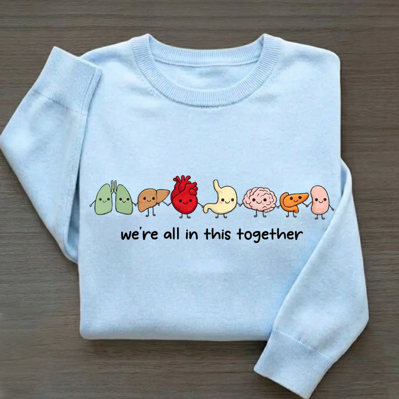 Organ Friends Cute Healthcare Nurse Sweatshirt