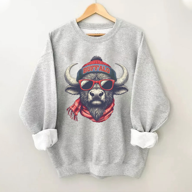 Retro Style Buffalo Football Sweatshirt