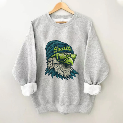 Comfort Colors Seattle Football Mascot Sweatshirt