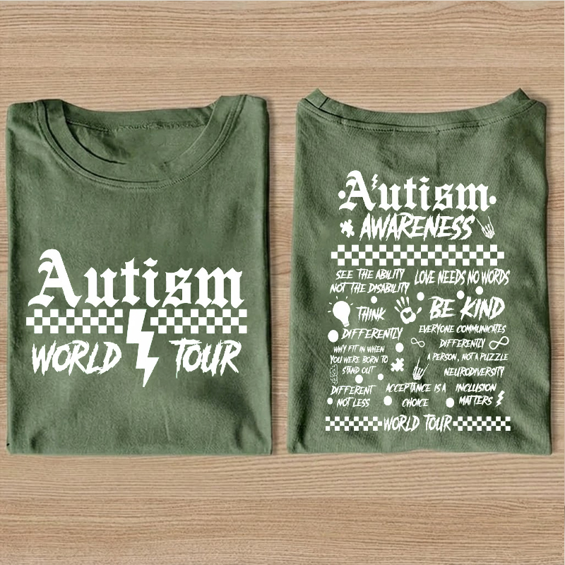Autism World Tour Autism Awareness Month T-Shirt