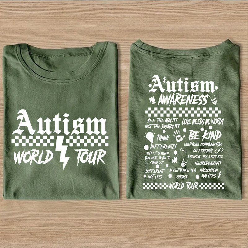 Autism World Tour Autism Awareness Month T-Shirt
