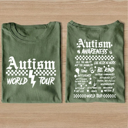 Autism World Tour Autism Awareness Month T-Shirt