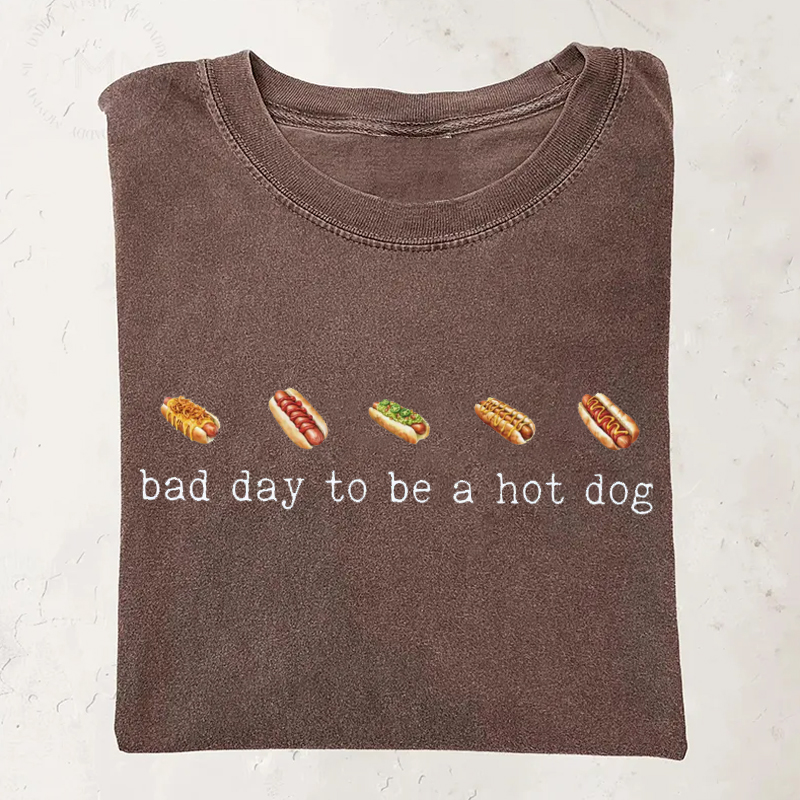 Bad Day to Be a Hotdog Funny 4th of July T-Shirt