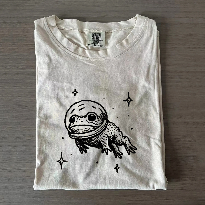 Vintage Funny Space Frog T-shirt