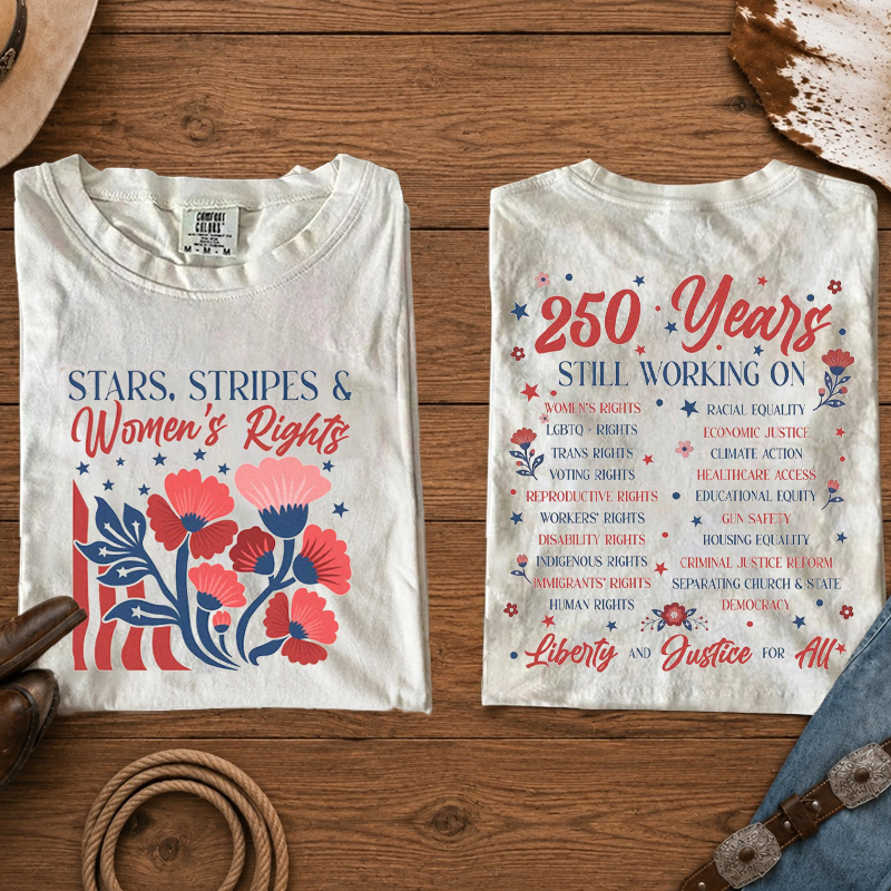 Stars and Stripes And Human Rights T-Shirt