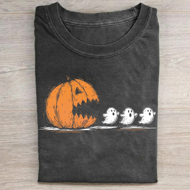 Halloween Pumpkin Eat Ghost T-shirt