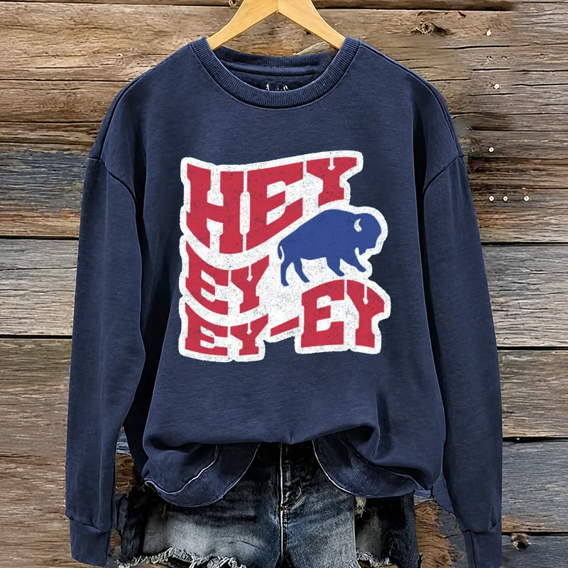Retro Buffalo Football Sweatshirt