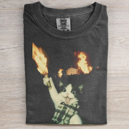 Funny Cat Meme Graphic T-Shirt