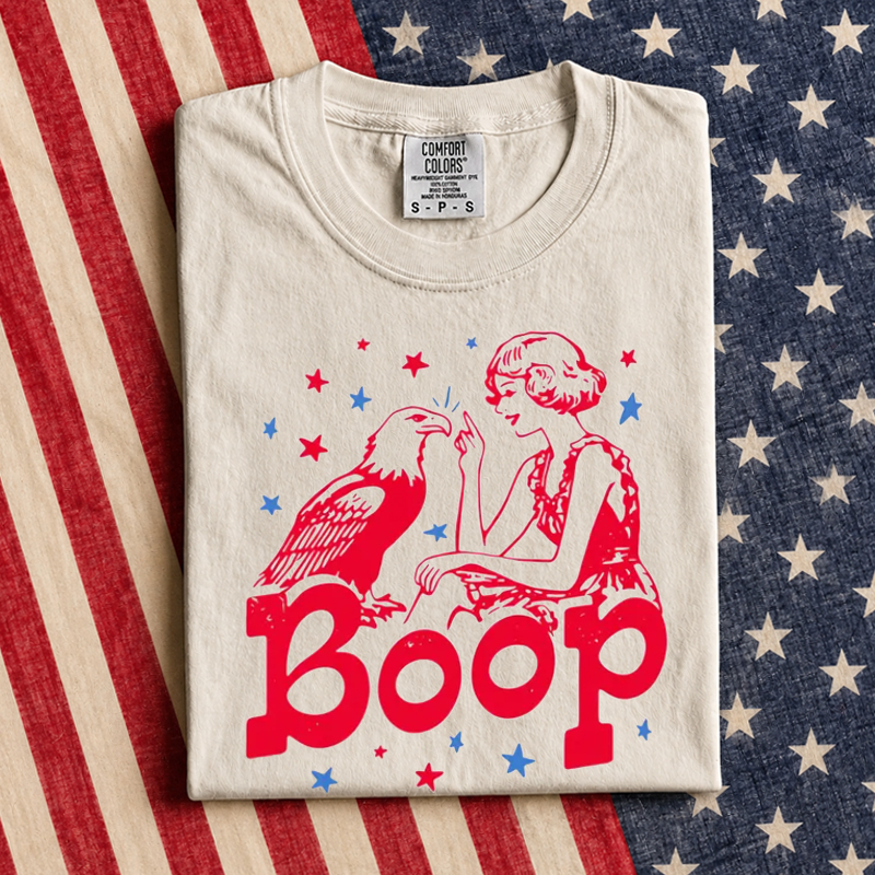 Boop Eagle Patriotic 4th of July T-Shirt