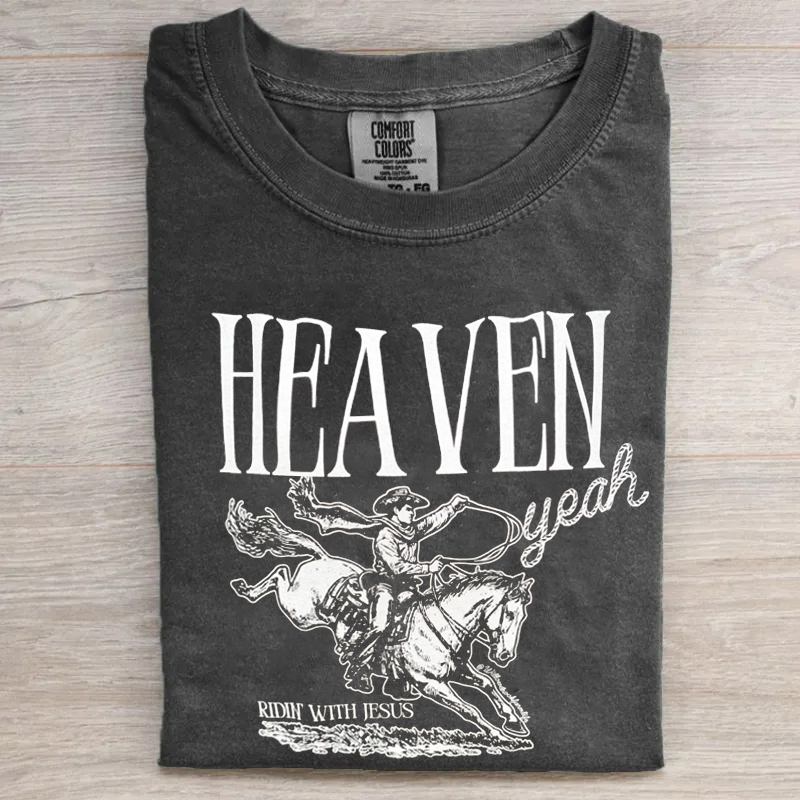 Heaven Yeah Western Christian T-Shirt