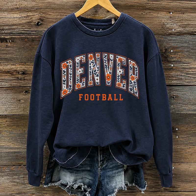 Retro Denver Football Sweatshirt
