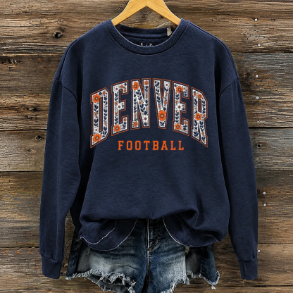 Retro Denver Football Sweatshirt