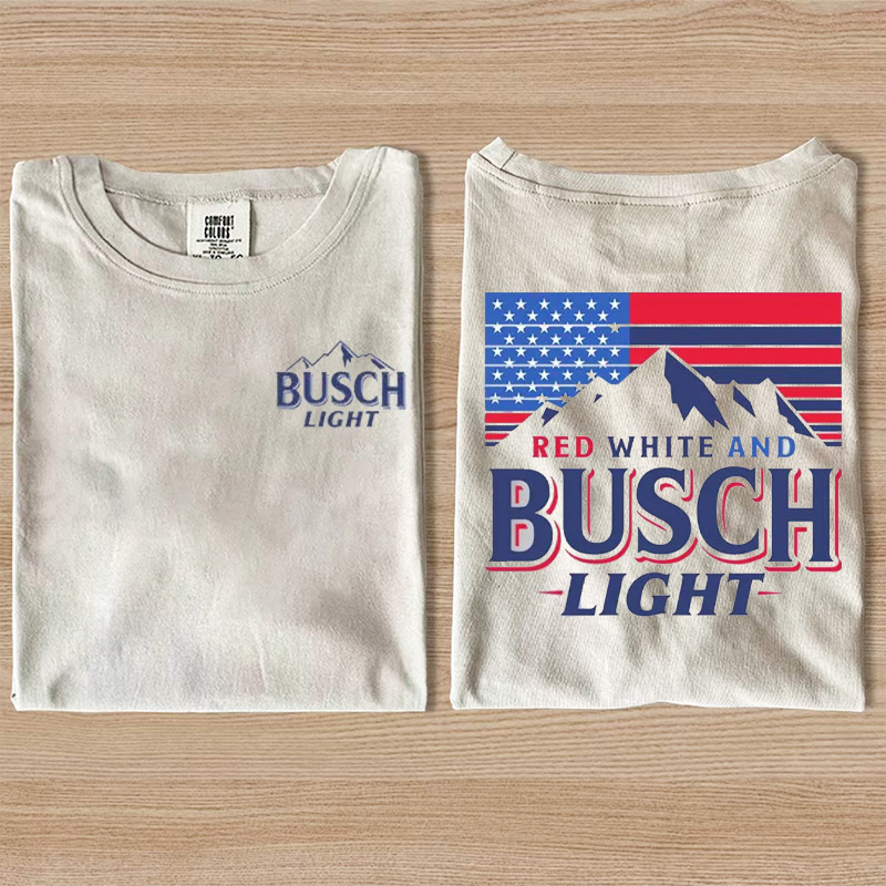 Red White and Busch Light T-shirt