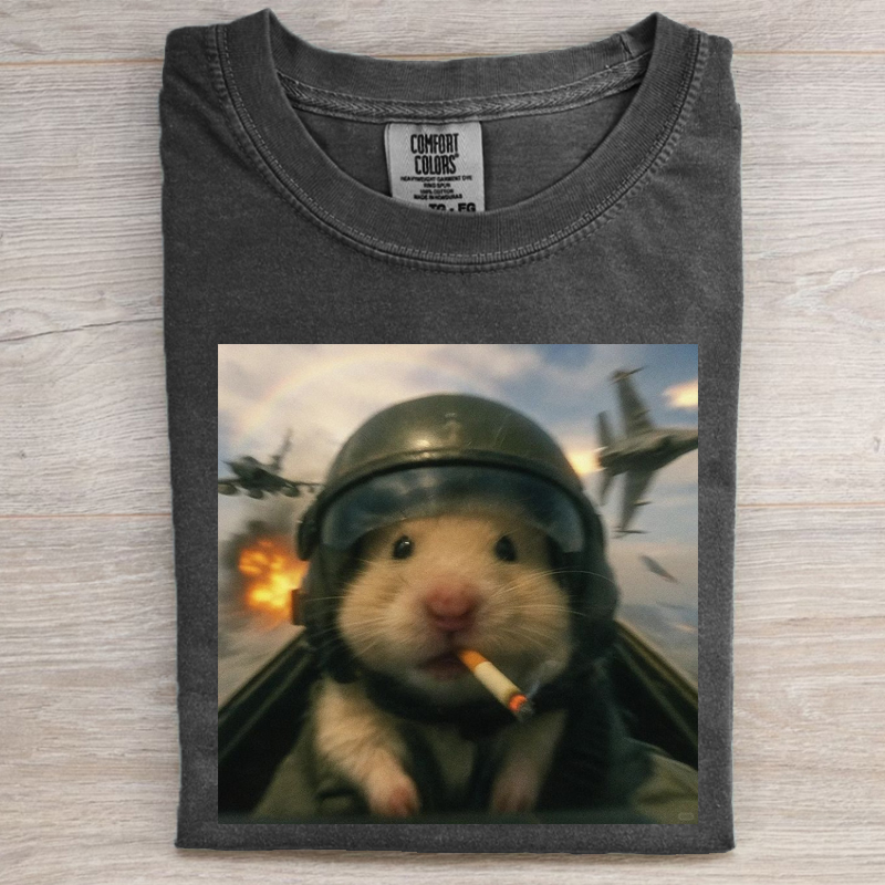 Funny Hamster Meme Graphic T-Shirt