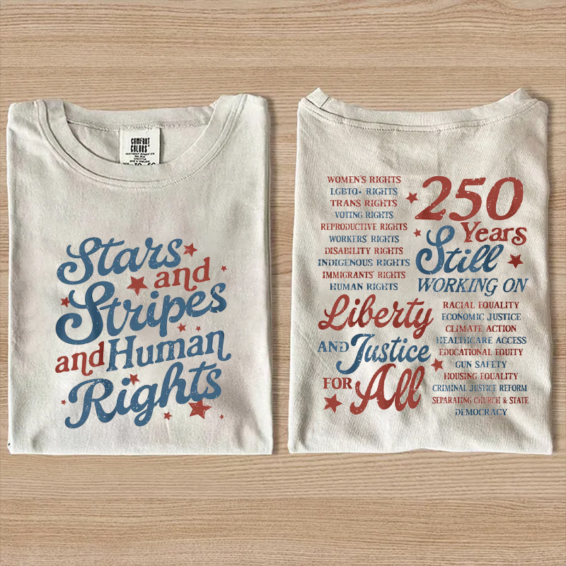 Stars Stripes And Human Rights T-Shirt