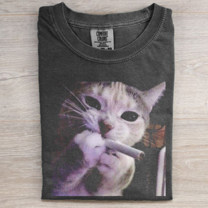 Funny Cat Meme Graphic T-Shirt