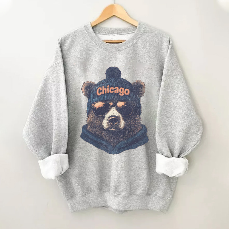 Comfort Colors Chicago Football Mascot Sweatshirt