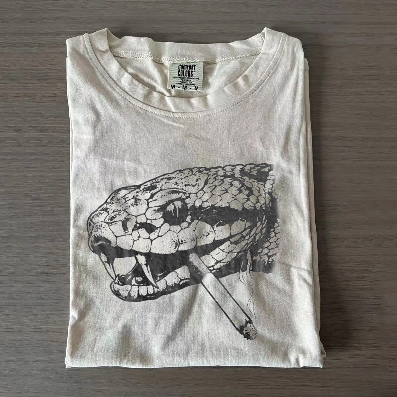 Snake Smoke Vintage 90s T-Shirt
