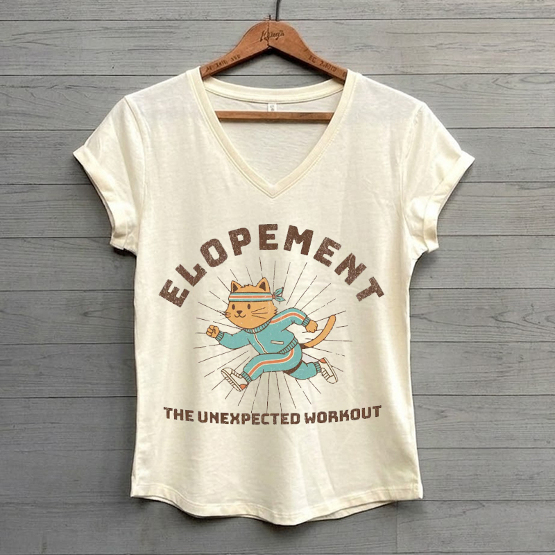 Funny Autism Elopement Autism Awareness ABA BCBA Therapy Funny Autism Meme V-neck Shirt