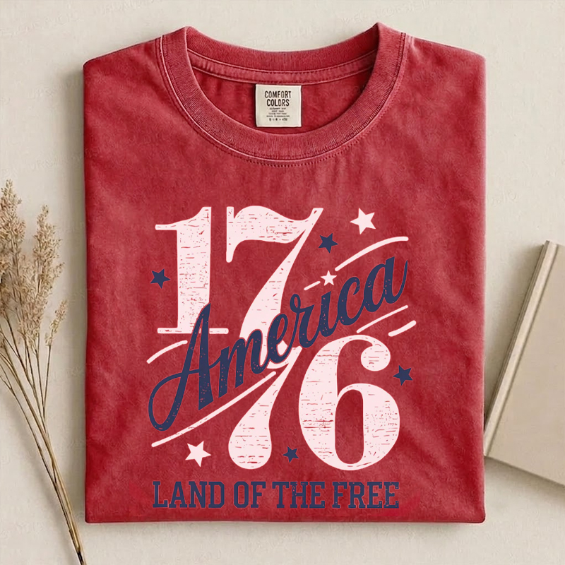 1776 America Land of the Free 4th of July T-Shirt