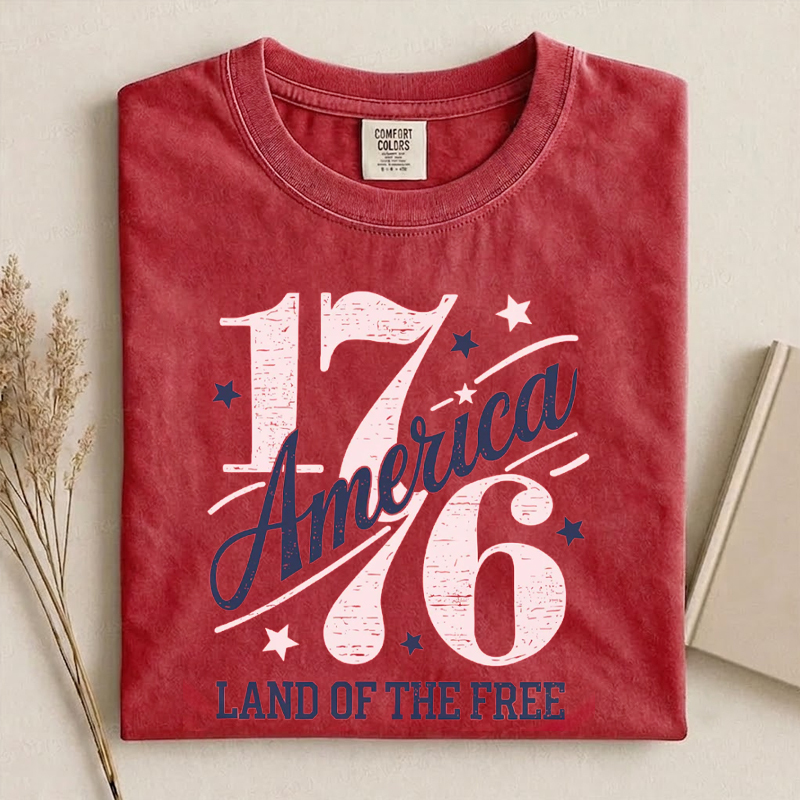 1776 America Land of the Free 4th of July T-Shirt