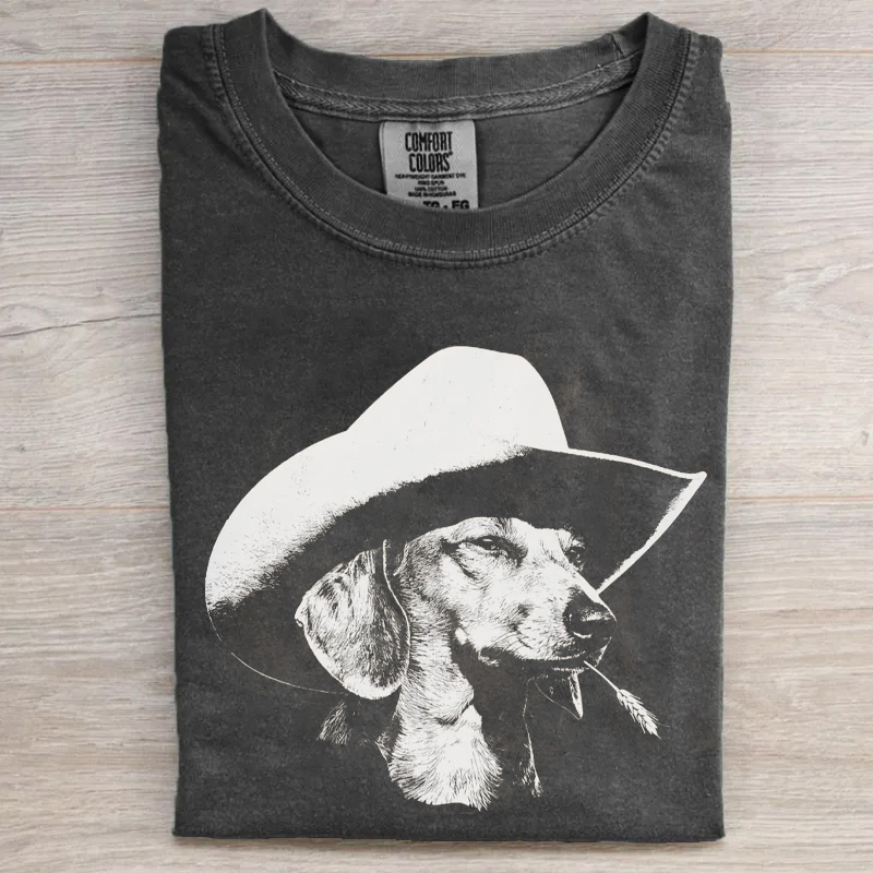 Vintage Western Dog T-Shirt