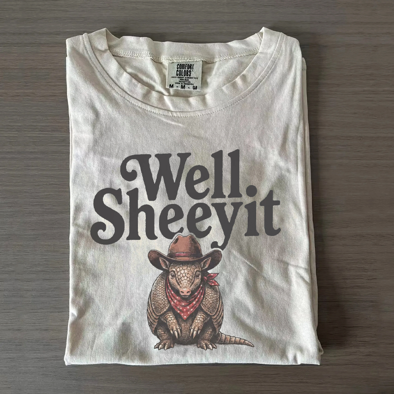 Vintage Armadillo Cowboy Country Rodeo T-Shirt