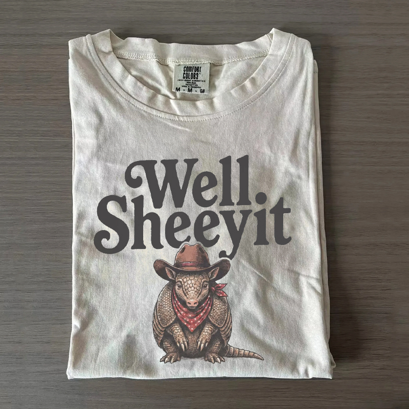 Vintage Armadillo Cowboy Country Rodeo T-Shirt
