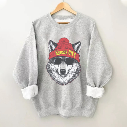 Comfort Colors Kansas City Football Mascot Sweatshirt