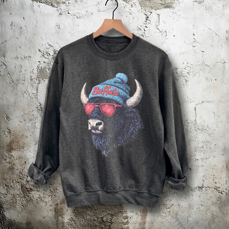 Retro Buffalo Football Sweatshirt