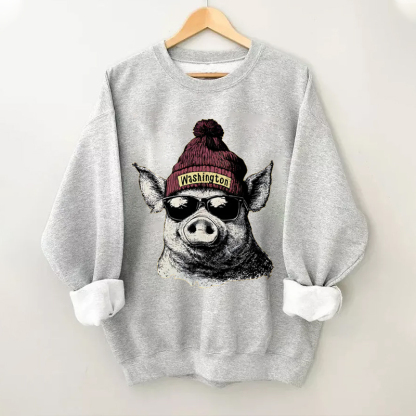Comfort Colors Washington Football Mascot Sweatshirt