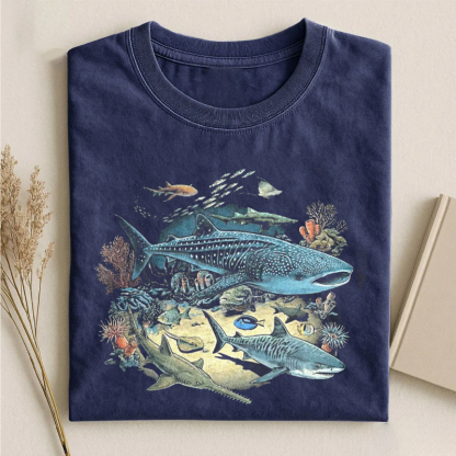 90s Sea Animals Graphic T-Shirt