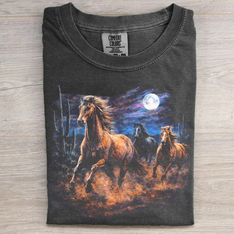 Wild Horses Vintage 90s Graphic T-Shirt
