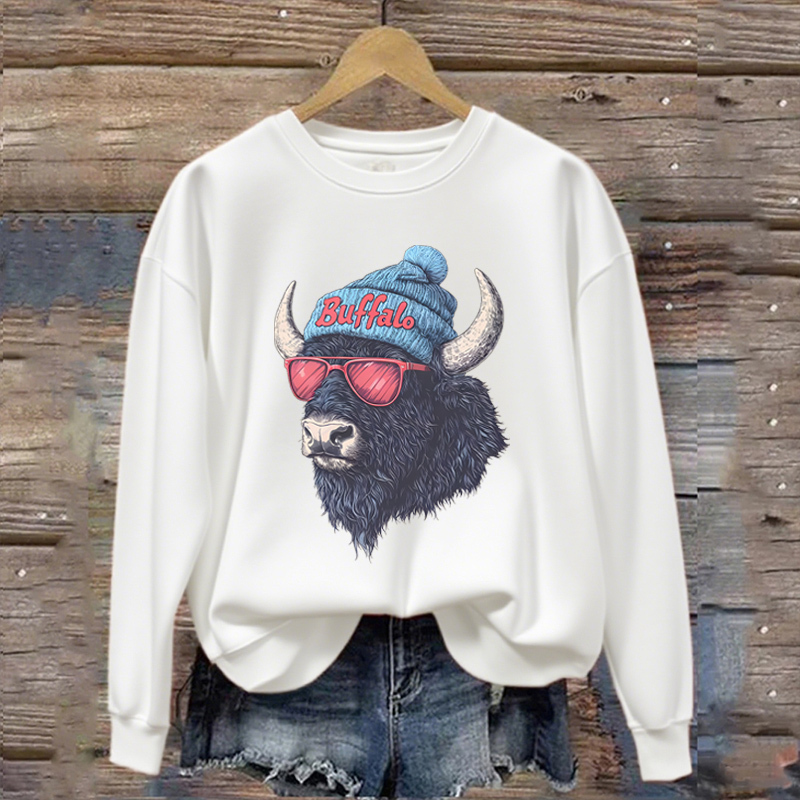 Retro Style Buffalo Football Sweatshirt