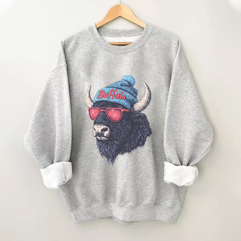 Comfort Colors Buffalo Football Mascot Sweatshirt