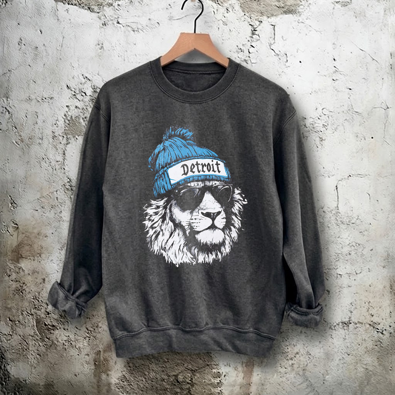 Retro Detroit Football Sweatshirt