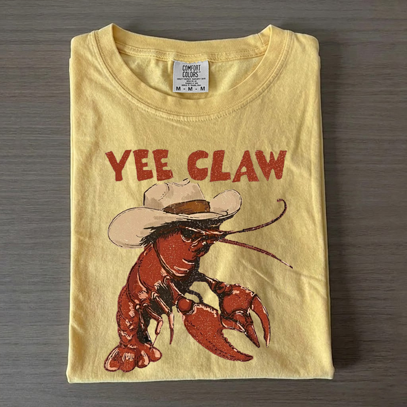  Lobster Cowboy Trendy Yee Claw T-Shirt