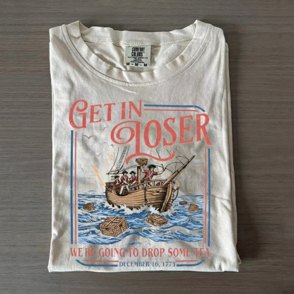 Boston Tea Party Funny 4th of July Patriotic Meme T-Shirt