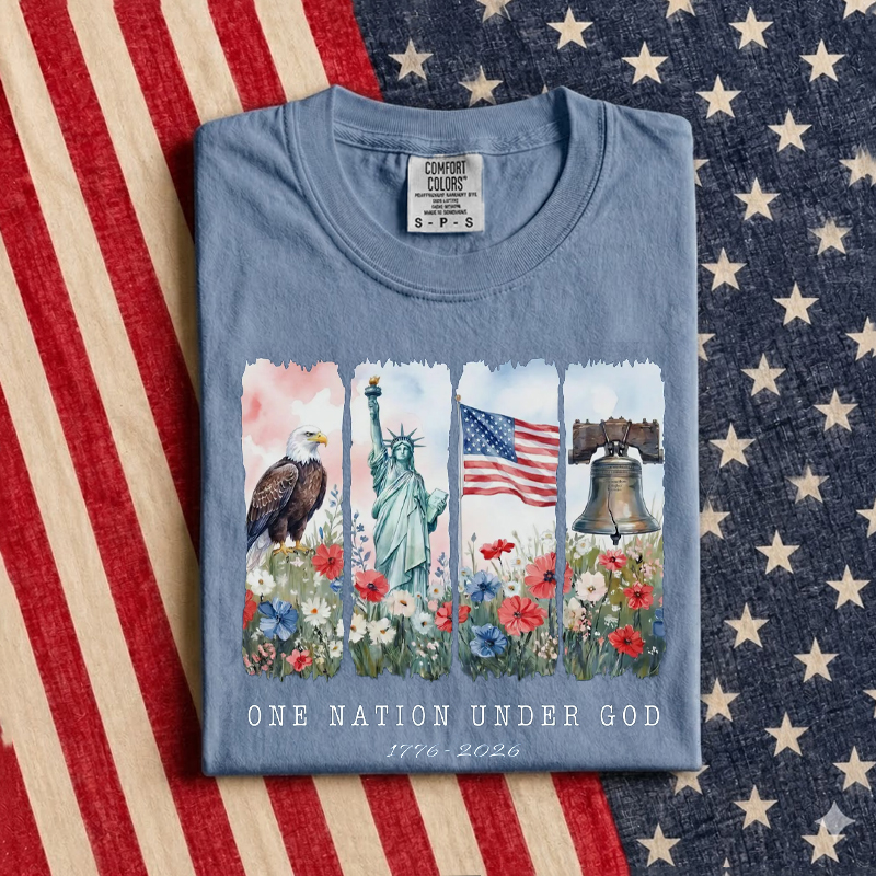 One Nation Under God America 250 Anniversary T-Shirt