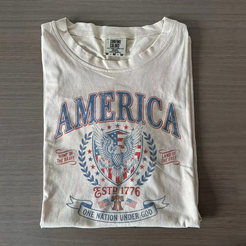 Vintage America Patriotic Eagle T-Shirt