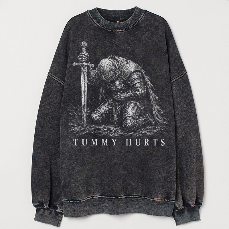 Tummy Hurts Knight Funny Dark Fantasy T-shirt/Sweatshirt
